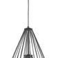 Z-Lite Quintus 13" 1-Light Matte Black Steel Mini Pendant Light