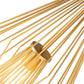 Z-Lite Quintus 13" 1-Light Metallic Gold Steel Mini Pendant Light