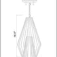 Z-Lite Quintus 13" 1-Light Plated Bronze Steel Mini Pendant Light