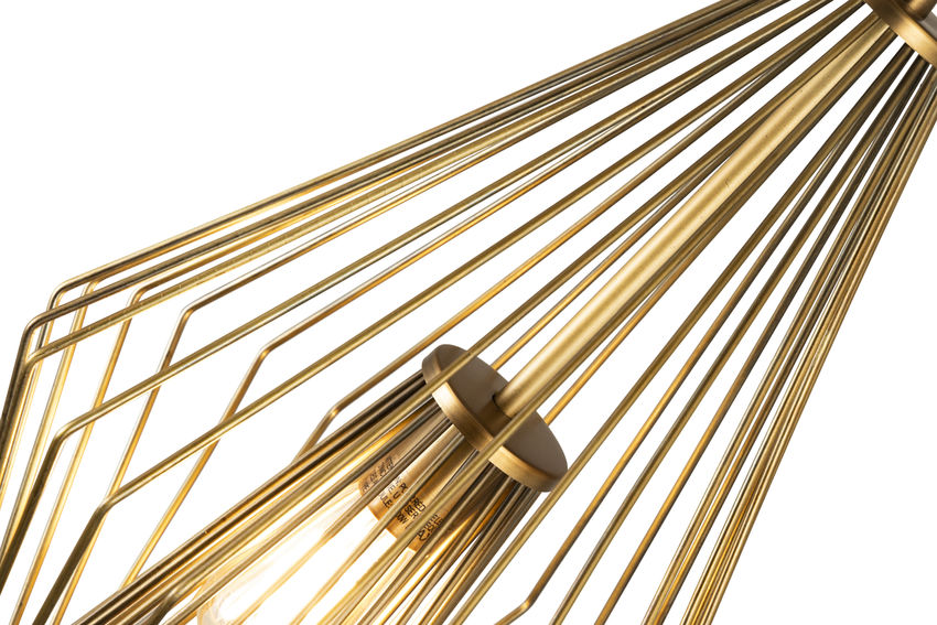 Z-Lite Quintus 13" 1-Light Rubbed Brass Steel Mini Pendant Light