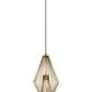 Z-Lite Quintus 13" 1-Light Rubbed Brass Steel Mini Pendant Light