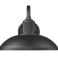 Z-Lite RLM 1-Light Medium Bulb Base Aluminum Sand Black Frame Outdoor Wall Lighting