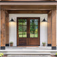 Z-Lite RLM 1-Light Medium Bulb Base Aluminum Sand Black Frame Outdoor Wall Lighting
