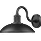 Z-Lite RLM 1-Light Medium Bulb Base Aluminum Sand Black Frame Outdoor Wall Lighting