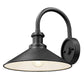 Z-Lite RLM 5021M-BK 1-Light Medium Bulb Base Aluminum Sand Black Frame Outdoor Wall Lighting