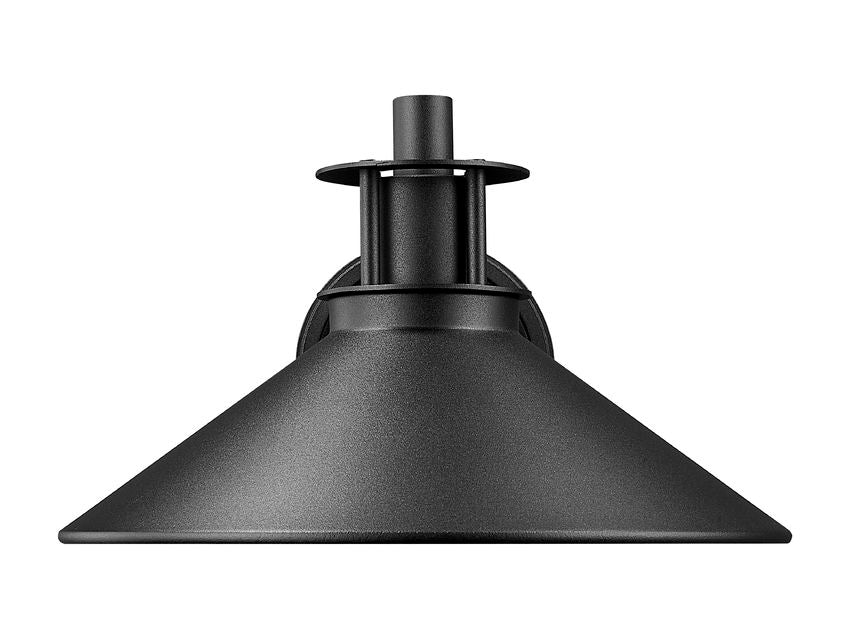 Z-Lite RLM 5022M-BK 1-Light Medium Bulb Base Aluminum Sand Black Frame Outdoor Wall Lighting