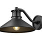 Z-Lite RLM 5022M-BK 1-Light Medium Bulb Base Aluminum Sand Black Frame Outdoor Wall Lighting