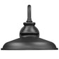Z-Lite RLM 5023M-BK 1-Light Medium Bulb Base Aluminum Sand Black Frame Outdoor Wall Lighting