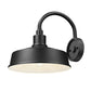 Z-Lite RLM 5024M-BK 1-Light Medium Bulb Base Aluminum Sand Black Frame Outdoor Wall Lighting