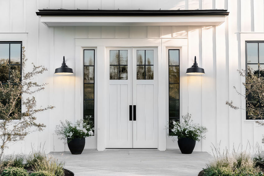 Z-Lite RLM 5024M-BK 1-Light Medium Bulb Base Aluminum Sand Black Frame Outdoor Wall Lighting