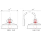 Z-Lite RLM 5024M-BK 1-Light Medium Bulb Base Aluminum Sand Black Frame Outdoor Wall Lighting