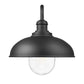 Z-Lite RLM 5026B-BK 1-Light Medium Bulb Base Aluminum Sand Black Frame Outdoor Wall Lighting