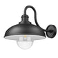 Z-Lite RLM 5026B-BK 1-Light Medium Bulb Base Aluminum Sand Black Frame Outdoor Wall Lighting