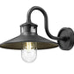 Z-Lite RLM 5027M-BK 1-Light Medium Bulb Base Aluminum Sand Black Frame Outdoor Wall Lighting