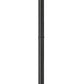 Z-Lite Rainer 16" W x 122" H 5-Light Black Aluminum Outdoor Post Mounted Fixture With Clear Seedy Glass Shade