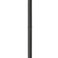Z-Lite Rainer 16" W x 122" H 5-Light Black Aluminum Outdoor Post Mounted Fixture With Clear Seedy Glass Shade