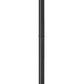 Z-Lite Rainer 16" W x 122" H 5-Light Black Aluminum Outdoor Post Mounted Fixture With Clear Seedy Glass Shade