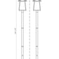 Z-Lite Rainer 16" W x 146" H 4-Light Black Aluminum Outdoor Post Mounted Fixture With Clear Seedy Glass Shade