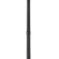Z-Lite Rainer 18" W x 114" H 6-Light Black Aluminum Outdoor Post Mounted Fixture With Clear Seedy Glass Shade