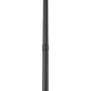 Z-Lite Rainer 18" W x 114" H 6-Light Black Aluminum Outdoor Post Mounted Fixture With Clear Seedy Glass Shade