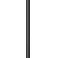 Z-Lite Rainer 18" W x 126" H 6-Light Black Aluminum Outdoor Post Mounted Fixture With Clear Seedy Glass Shade