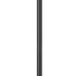 Z-Lite Rainer 18" W x 126" H 6-Light Black Aluminum Outdoor Post Mounted Fixture With Clear Seedy Glass Shade