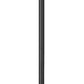 Z-Lite Rainer 18" W x 126" H 6-Light Black Aluminum Outdoor Post Mounted Fixture With Clear Seedy Glass Shade