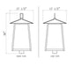 Z-Lite Rainer 18" W x 30" H 6-Light Black Aluminum Outdoor Post Mount Fixture With Clear Seedy Glass Shade
