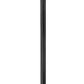 Z-Lite Rainer 5015PHBR-5011P-BK 4-Light Black Aluminum Outdoor Post Mounted Fixture With Clear Seedy Glass Shade