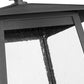 Z-Lite Rainer 5015PHBR-5011P-BK 4-Light Black Aluminum Outdoor Post Mounted Fixture With Clear Seedy Glass Shade
