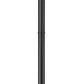 Z-Lite Rainer 5015PHBR-5012P-BK 4-Light Black Aluminum Outdoor Post Mounted Fixture With Clear Seedy Glass Shade