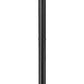 Z-Lite Rainer 5015PHBR-5012P-BK 4-Light Black Aluminum Outdoor Post Mounted Fixture With Clear Seedy Glass Shade