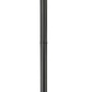 Z-Lite Rainer 5015PHBR-567P-BK 4-Light Black Aluminum Outdoor Post Mounted Fixture With Clear Seedy Glass Shade