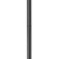 Z-Lite Rainer 5015PHBR-567P-BK 4-Light Black Aluminum Outdoor Post Mounted Fixture With Clear Seedy Glass Shade