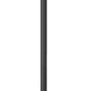 Z-Lite Rainer 5015PHXLR-5010P-BK 5-Light Black Aluminum Outdoor Post Mounted Fixture With Clear Seedy Glass Shade