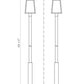 Z-Lite Rainer 5015PHXLR-5010P-BK 5-Light Black Aluminum Outdoor Post Mounted Fixture With Clear Seedy Glass Shade