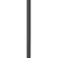 Z-Lite Rainer 5015PHXLR-5010P-BK 5-Light Black Aluminum Outdoor Post Mounted Fixture With Clear Seedy Glass Shade
