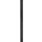 Z-Lite Rainer 5015PHXLR-5011P-BK 5-Light Black Aluminum Outdoor Post Mounted Fixture With Clear Seedy Glass Shade