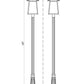 Z-Lite Rainer 5015PHXLR-5011P-BK 5-Light Black Aluminum Outdoor Post Mounted Fixture With Clear Seedy Glass Shade