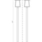 Z-Lite Rainer 5015PHXLS-536P-BK 5-Light Black Aluminum Outdoor Post Mounted Fixture With Clear Seedy Glass Shade