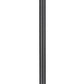 Z-Lite Raphael 3-Light Sand Black Aluminum Frame Clear Seedy Glass Shade Outdoor Post Mounted Fixture