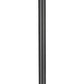 Z-Lite Raphael 3-Light Sand Black Aluminum Frame Clear Seedy Glass Shade Outdoor Post Mounted Fixture