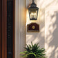 Z-Lite Raphael 3-Light Sand Black Aluminum Frame Clear Seedy Glass Shade Outdoor Wall Light