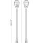 Z-Lite Raphael 5029PHBR-519P-BK 3-Light Sand Black Aluminum Frame Clear Seedy Glass Shade Outdoor Post Mounted Fixture