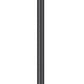 Z-Lite Raphael 5029PHBR-519P-BK 3-Light Sand Black Aluminum Frame Clear Seedy Glass Shade Outdoor Post Mounted Fixture