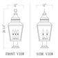 Z-Lite Raphael 5029PHBR-533PM-BK 3-Light Sand Black Aluminum Frame Clear Seedy Glass Shade Outdoor Pier Mounted Fixture