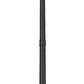 Z-Lite Raphael 5029PHBR-564P-BK 3-Light Sand Black Aluminum Frame Clear Seedy Glass Shade Outdoor Post Mounted Fixture