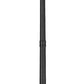 Z-Lite Raphael 5029PHBR-564P-BK 3-Light Sand Black Aluminum Frame Clear Seedy Glass Shade Outdoor Post Mounted Fixture