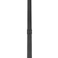 Z-Lite Raphael 5029PHBR-564P-BK 3-Light Sand Black Aluminum Frame Clear Seedy Glass Shade Outdoor Post Mounted Fixture