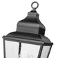 Z-Lite Raphael 5029PHBS-536P-BK 3-Light Sand Black Aluminum Frame Clear Seedy Glass Shade Outdoor Post Mounted Fixture